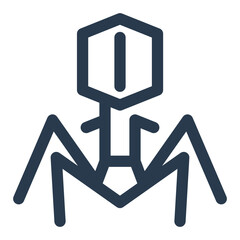 Virus Bacteria Vector Icon Illustration