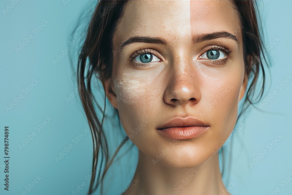 Poster skincare integration in tinea capitis environments highlighted by solutions in smoothing perceptions