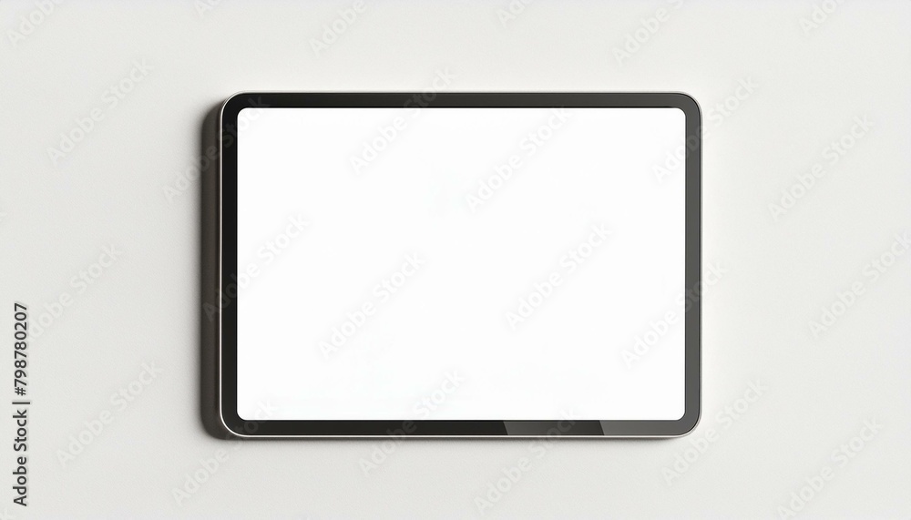Poster tablet mockup for application presentation, web design or user interface design - template for repre