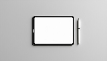 Tablet Mockup for Application Presentation, Web Design or User Interface Design - Template for Representation and Presentation of Design