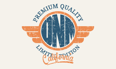 Denim Premium Quality Limited edition Slogan design. Grunge background typography, t-shirt graphics, print, poster, banner, flyer, postcard