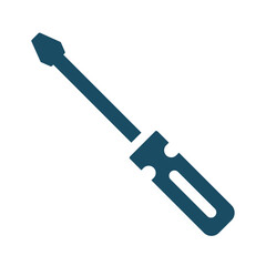 Screwdriver svg cut file. Isolated vector illustration.