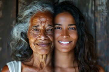Comparison of aging care in cognitive health integrates beauty secrets in aging halves, focusing on division and mental vitality.