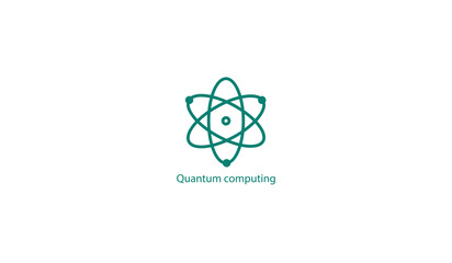 Cutting-Edge Quantum Computing Vector Icon