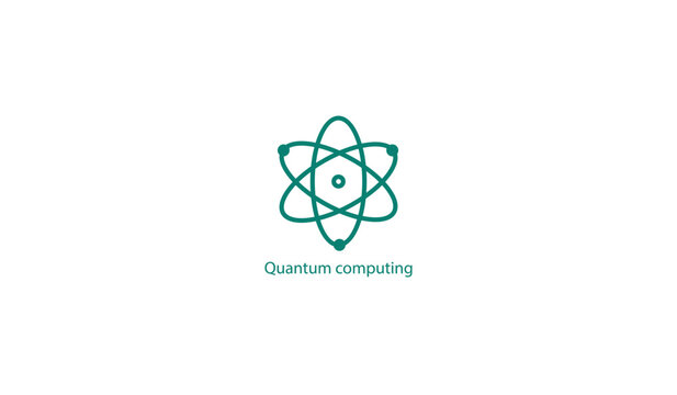 Cutting-Edge Quantum Computing Vector Icon
