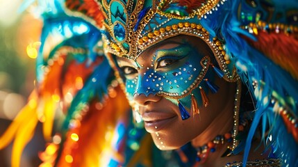 vibrant carnival parade, costumes, celebration , Ideogram