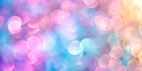 Blurred Pastel Colors with Bokeh
