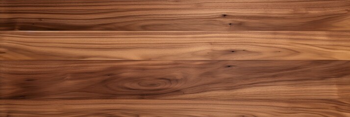 Fototapeta premium Uninterrupted Grain of Super Long Walnut Wood Planks