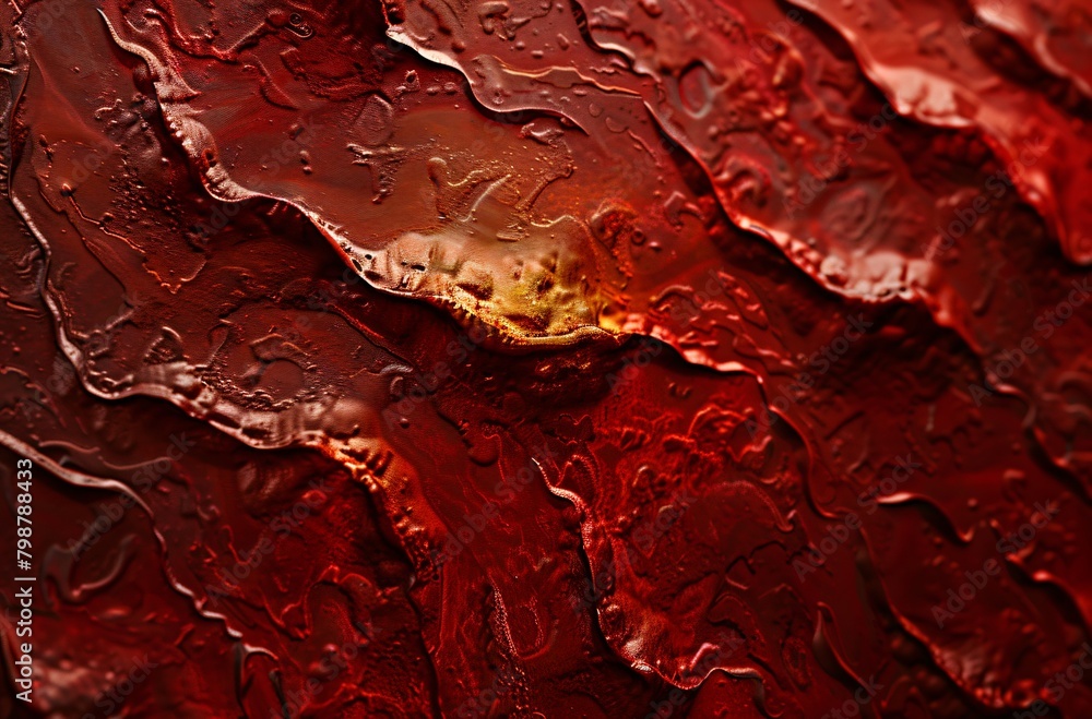 Poster background with a gradient of rich red and gold, with an abstract pattern
