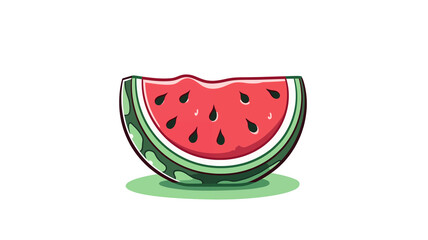 Hand drawn cartoon watermelon illustration
 - obrazy, fototapety, plakaty