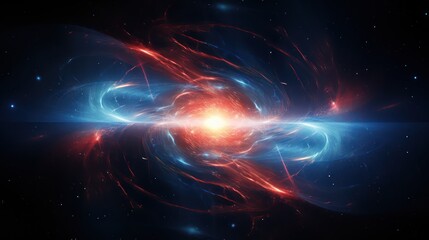 Fototapeta premium swirling radiating cloud of light and sound UHD WALLPAPER