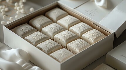 Artistic Presentation of Individually Wrapped Biscuits