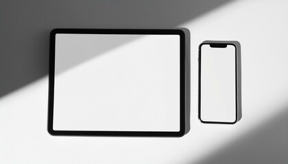 Mockup Template for Different Screen Sizes - Monitor, Tablet and Phone - Application Design, Web Design and User Interface Design - Asset for Presentation of Graphic Design and Portfolio