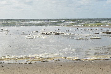 Nordsee,  Wellen,  Schaumflocken