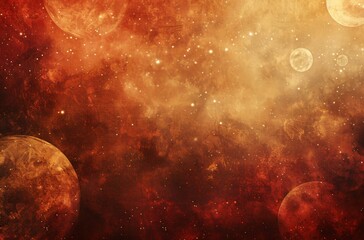 Obraz premium Background with a gradient of rich red and gold, with an abstract pattern 