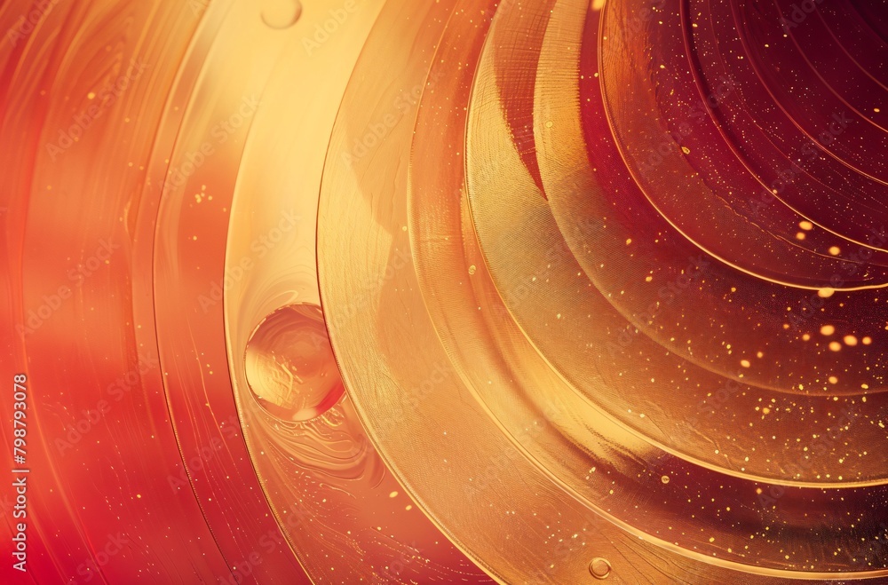 Poster background with a gradient of rich red and gold, with an abstract pattern