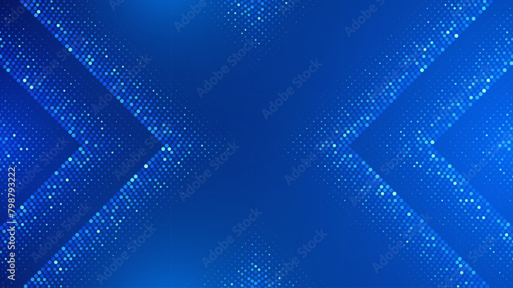 Aufkleber digital halftone arrows pointing to the center. abstract technology background. hi-tech business pre