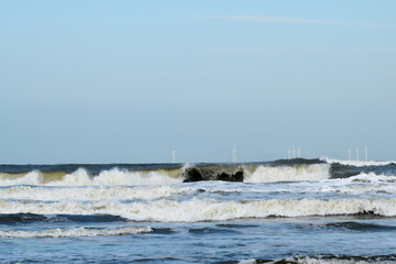 Nordseewellen, Borkum,  Nordstrand