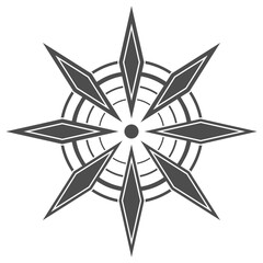 만다라 모양 벡터 일러스트