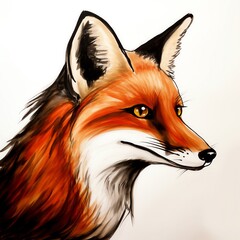 Obraz premium fox, clever fox