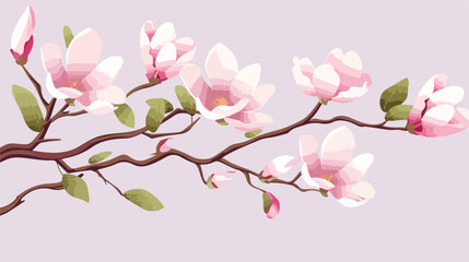 Obraz na płótnie Canvas Delicate flowers branch. Blossomed spring plant gen