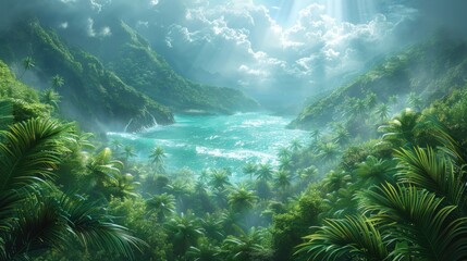 Tropical background wallpaper