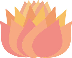 연꽃 벡터 일러스트 디자인