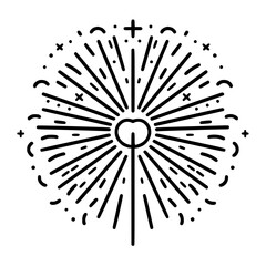 Obraz premium firework icon, celebration icon, spark icon, party icon, anniversary icon, birthday icon, carnival icon, celebrate icon, festival icon, christmas icon, event icon, explosion icon, sparkle icon, 