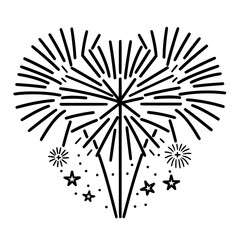 Firework icon, celebration icon, spark icon, party icon, anniversary icon, birthday icon, carnival icon, celebrate icon, festival icon, Christmas icon, event icon, explosion icon, sparkle icon, 