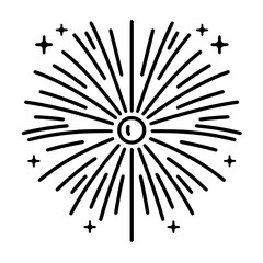 Obraz premium Firework icon, celebration icon, spark icon, party icon, anniversary icon, birthday icon, carnival icon, celebrate icon, festival icon, Christmas icon, event icon, explosion icon, sparkle icon, 