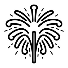 Firework icon, celebration icon, spark icon, party icon, anniversary icon, birthday icon, carnival icon, celebrate icon, festival icon, Christmas icon, event icon, explosion icon, sparkle icon