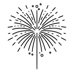 Obraz premium Firework icon, celebration icon, spark icon, party icon, anniversary icon, birthday icon, carnival icon, celebrate icon, festival icon, Christmas icon, event icon, explosion icon, sparkle icon