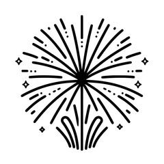 Obraz premium Firework icon, celebration icon, spark icon, party icon, anniversary icon, birthday icon, carnival icon, celebrate icon, festival icon, Christmas icon, event icon, explosion icon, sparkle icon