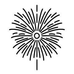 Fototapeta premium Firework icon, celebration icon, spark icon, party icon, anniversary icon, birthday icon, carnival icon, celebrate icon, festival icon, Christmas icon, event icon, explosion icon, sparkle icon