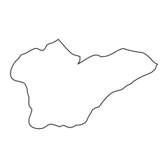 Porto Novo municipality map, administrative division of Cape Verde. Vector illustration.