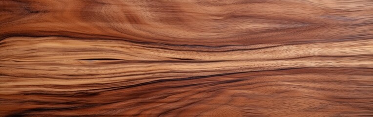 Obraz premium Uninterrupted Grain of Super Long Walnut Wood Planks