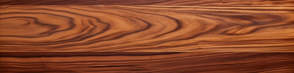 Naklejka premium Uninterrupted Grain of Super Long Walnut Wood Planks