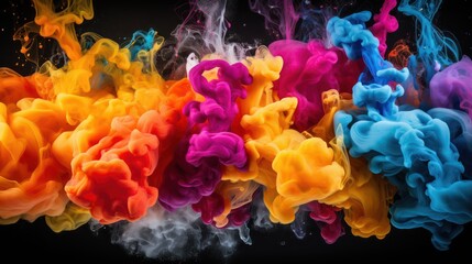 Fototapeta premium Abstract Colourful Paint in Water Background UHD WALLPAPER