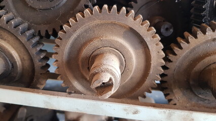 old rusty gears
