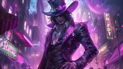 Fototapeta premium Fantasy superhero gaming wallpaper background