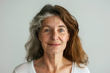 Aging beauty resilience contrasts old age management with tinea capitis care, promoting young narrative explorations in aging optimistic mindsets.