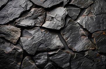 Black background with dark gray stone texture 