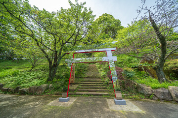 熱海の山の上の神社