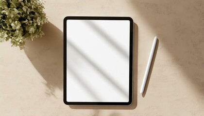 Tablet Mockup for Application Presentation, Web Design or User Interface Design - Template for Representation and Presentation of Design 