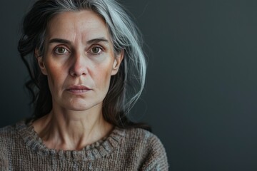 Old woman emphasizes mental vitality in aging discussions,ging timelines with age-related changes woman-centric narratives.