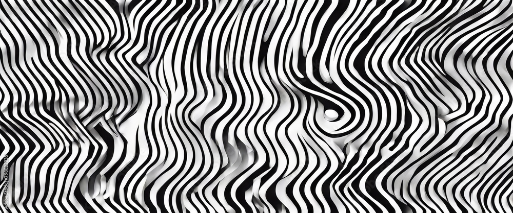 Poster design linear texture graphic vector modern pattern seamless spiral monochrome background abstract p