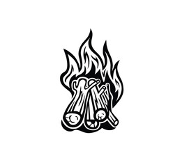 Bonfire Icon, art vector design