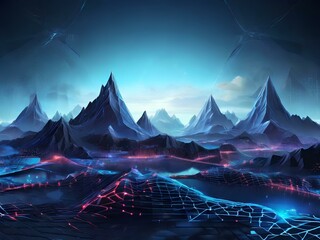 Futuristic cube digital background, highly detailed and sharp, for banners and web design and technological concepts.