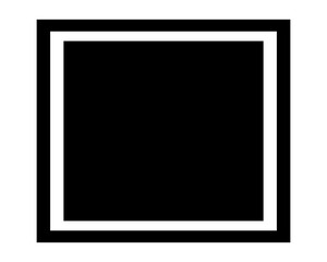  Black Polaroid square photo frame