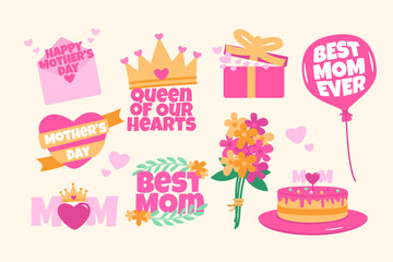 Mother's day element collection